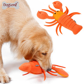 Eco-Friendly Lobster Design Nylon Dog Snuffle Toy Washable Slow Eating Chewing Pet Toy