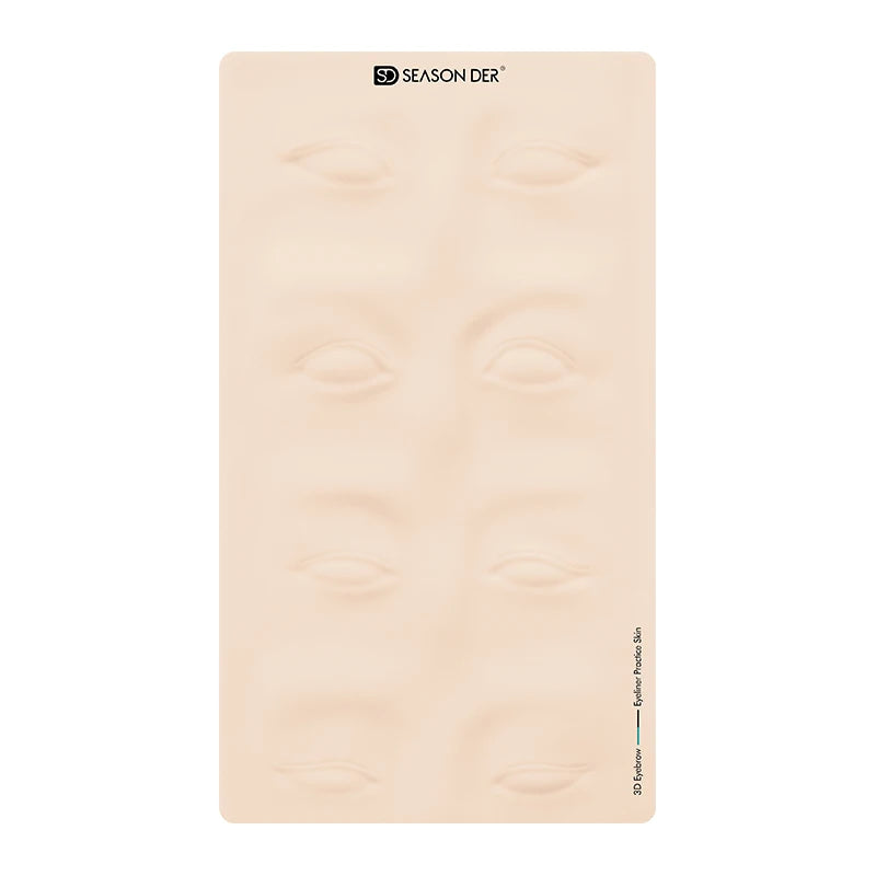 FAMISOO Permanent Makeup Tattoo Tool Silicone PMU Accessories Eyebrows Practice Skin for Full Face