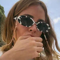 2021 Eyewear Fashion Women Bat Sun Glasses Fashionable Small Oval Retro Vintage Sunglasses