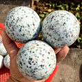 Wholesale Hot Natural Carved Kiwi Jasper Quartz Reiki Crystal Sphere Balls Healing