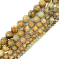 Natural Picture Jasper Round Beads for Jewelry Making DIY Gemstone Beaded Necklace 15.5Inch Wholesale 3/4/6/8/10/12/14MM