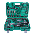 Set of 151pcs Professional Auto Repair Combination Tool Kits Cr-V Box Spanner Socket Wrench Screwdriver Bits for Cars&Bicycles