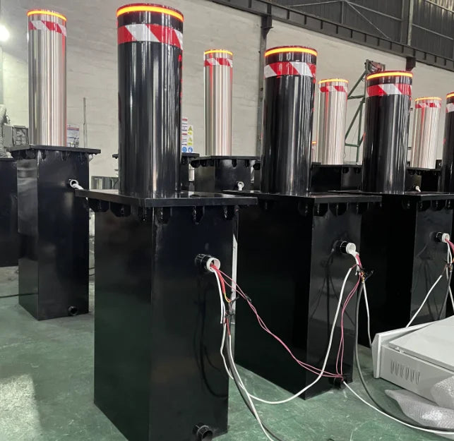 Intelligent Auto Lifting Column Stainless Steel Retractable Parking Electric Hydraulic Bollards