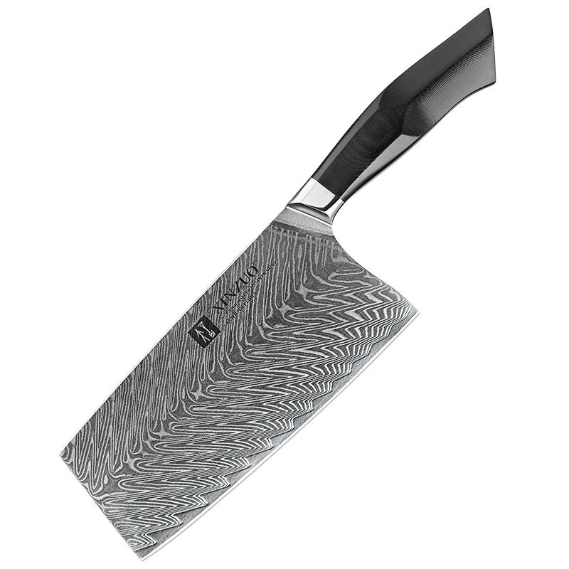 7 Inch Chef Knives 67 Layers Damascus Steel Kitchen Cleaver Chopper Knife with G10 Handle