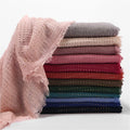 88 Color Plain Cotton Viscose Crinkle Hijab With Diamond Glitter Wrinkle Headscarf Women Headband Pleated Shawl Wrap Scarves