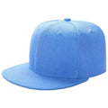 Flat Bill Visor Classic Snapback Hat Blank Adjustable Brim High Top End Trendy Color Style Plain Tone Baseball Cap
