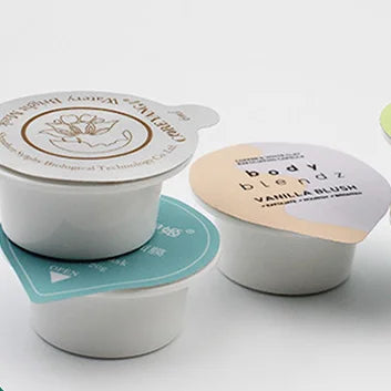 Customized Yogurt Cups Pre-cut Aluminum Foil Lids