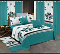 Hot Sale 13pc Bedding Set with Curtains Wholesale Customized king Size Printed Bed Sheet Set in Stock LILIANNA Brand