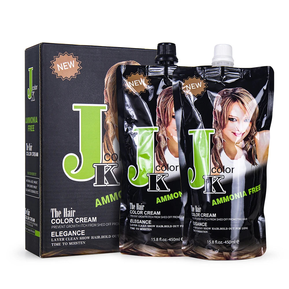 Wholesale JK Hair Colour Cream Ammonia Free Hair Color Dye Permanent Black Hair Color