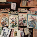 68 Pcs Vintage Nature Plant Flower Stamp Material Stickers Decorative Diy Scrapbooking Diary Hand Made Junk Journal Collage Tag