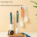 Doteclean New Design Kitchen Five One Multifunctional Long Handle PP Eco-Friendly Sponge Cleaning Brush Detachable Crevice Cup