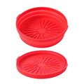 NEW Arrival 8 Inch Food Grade Air Fryer Liners Collapsible Silicone Pot/bakeware ROUND Baking Basket Recycle Kitchen Accessories