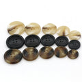 Sustainable Four-Hole Resin Pattern Sewing Buttons for Coffee-Themed Clothing Flatback Hand-Stitched Suit Garment Storage Box