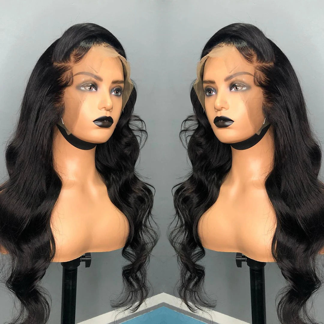 Cheap Quality Body Wave Transparent HD Lace Frontal Wigs Brazilian 100% Virgin Human Hair Wigs Lace Front Wigs for Black Women