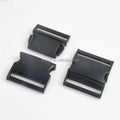 38mm Matte Black Metal Belt Flat Side Release Buckle for Handbag