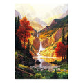 Ever Moment Diamond Painting Mountain Waterfall Trees Decoration Home S2F2415