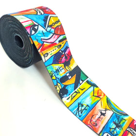 Fashion Sublimation Printed Polychrome Custom Elastic Band With Custom Logo for Head Clothing Cap Elastic Bands