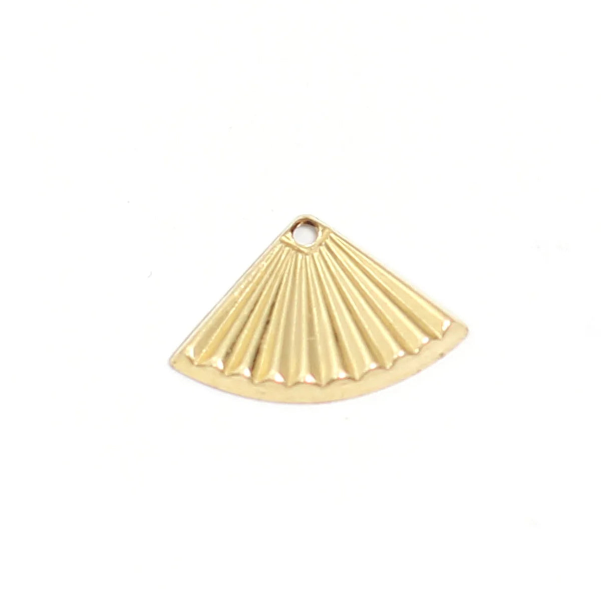 14K Gold Filled Necklace Pendants Charms DIY Jewelry Crafts Crease Shaped 5 Pcs