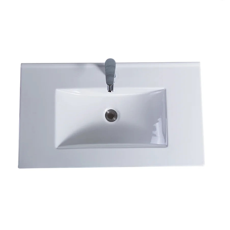 White Color Custom Colors Bathroom Vanity Sink Ceramic Cabinet Basins in Different Size