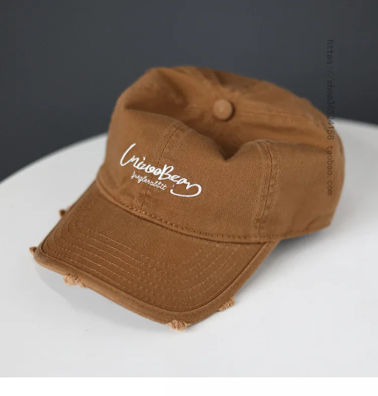 Custom RPET Recycled Washed Vintage 6-Panel Dad Hat Design Your Own Unstructured Distressed Soft Metal Buckle Baseball Caps