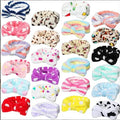 customize logo Facial Makeup Headband Soft Coral Fleece Cosmetic Headband Bow Hair Band Head Wraps  for Women Girls