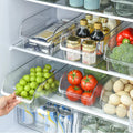 PET Plastic Kitchen Food Storage Container Pantry Cabinet Storage Refrigerator Organiser Fridge Drink Organiser Drawer Storage