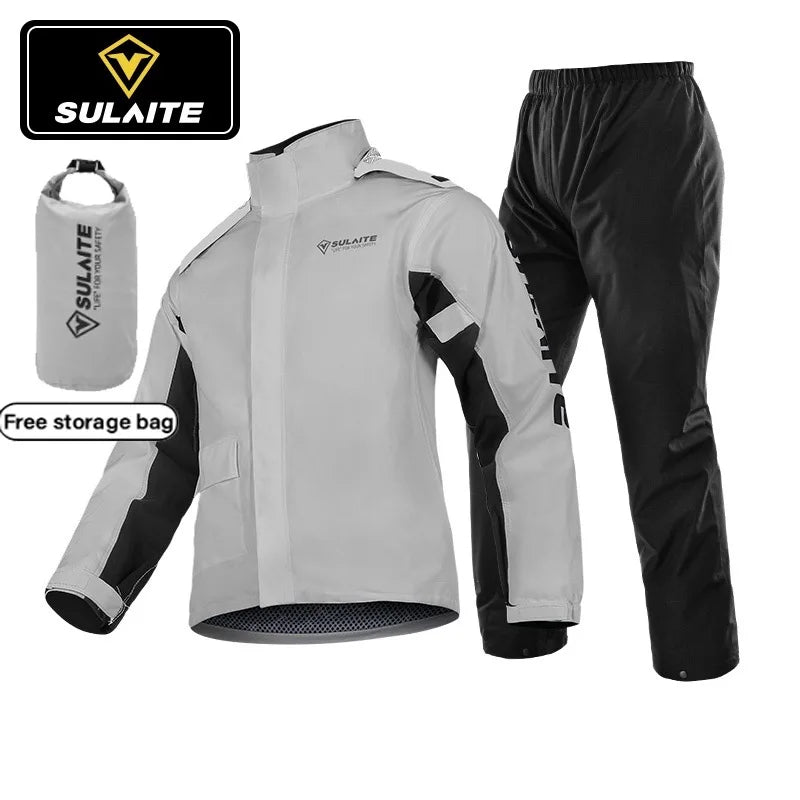 SULAITE Waterproof Trajes Impermeable Para Xxxl Split Motors Raincoat Oxford Rain Suit Motorcycle Riding Raincoats