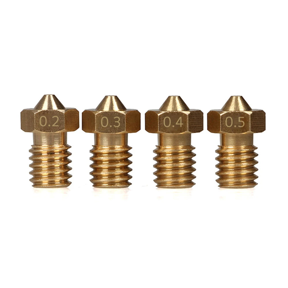 3DSWAY E3d V6 Removable Brass Nozzle M6 Thread 0.2/0.3/0.4/0.5mm 1.75mm Filament Prusa Accessories 3D Printer