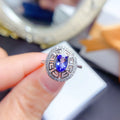 Hot Popular Girl's 925 Sterling Silver Bull Rings Fine Jewelry Natural Gemstone Classic Oval Cut Diamond for Weddings Parties