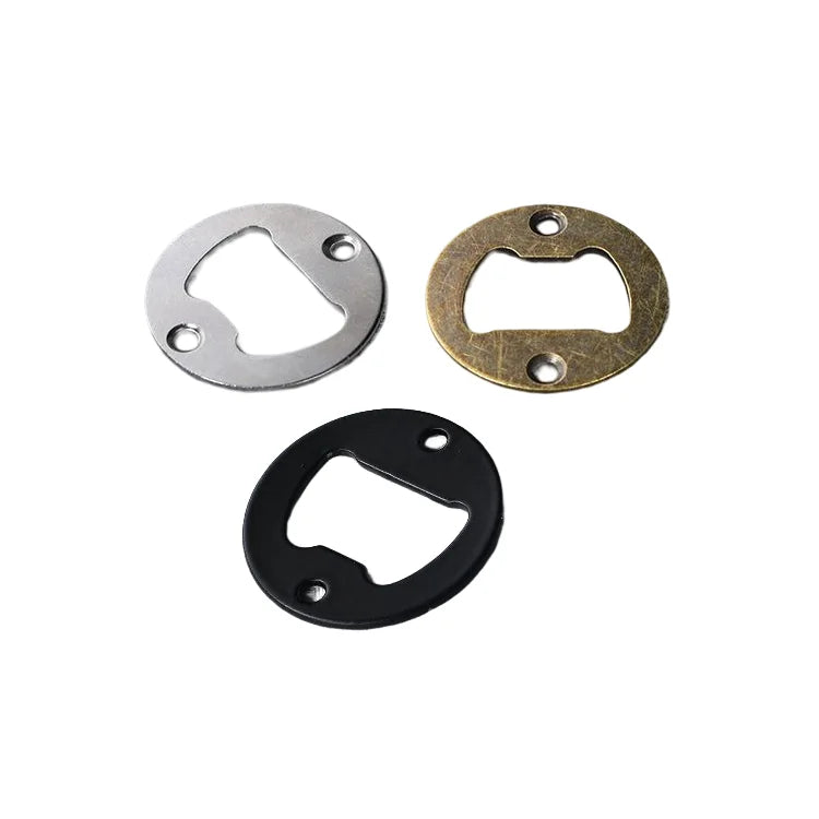 Iron Eco-Friendly Manual Round Bottle Cap Opener for Beer Bottles with Artistic Design-Home Use Hardware Screw Tool