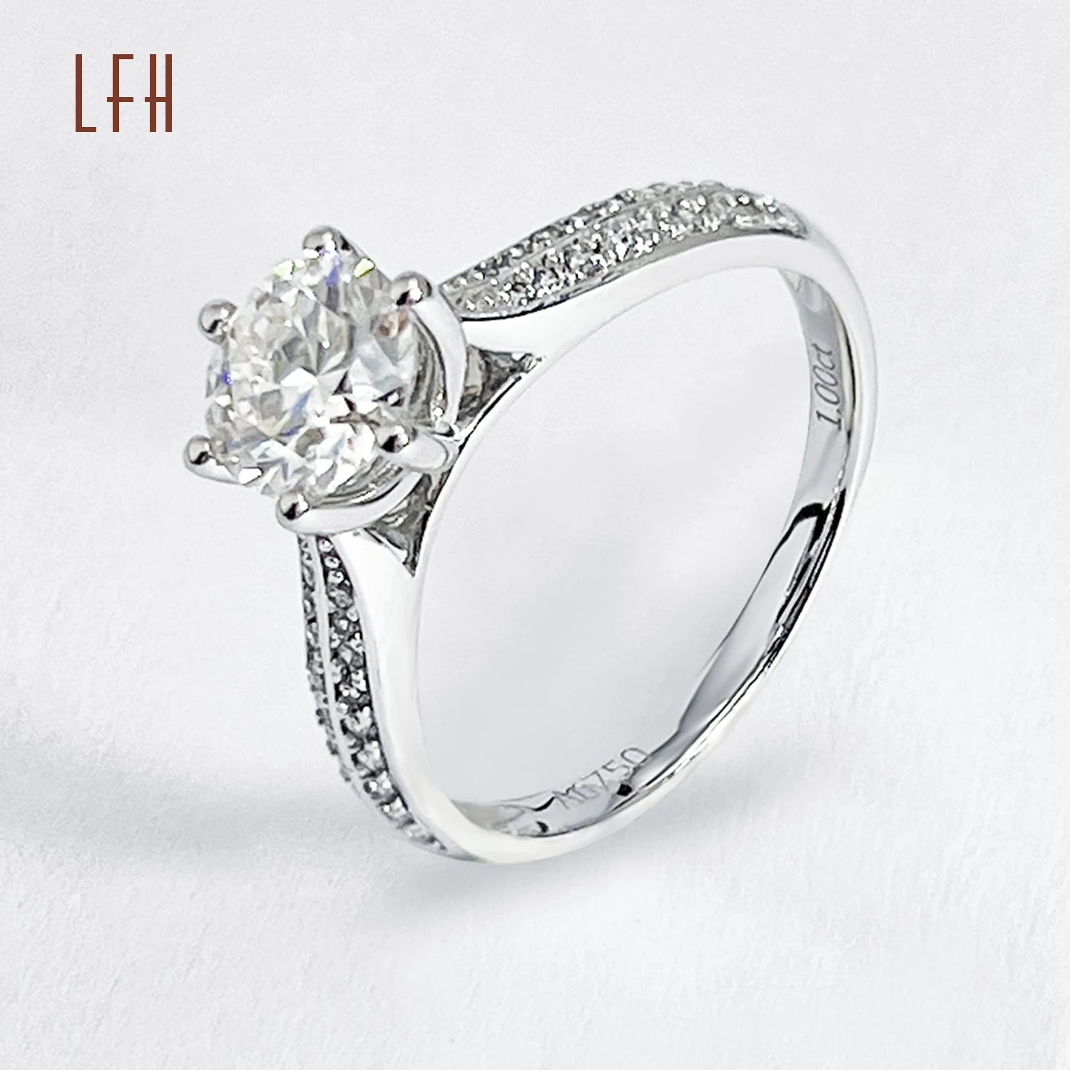 Custom Gold Rings for Women 18k Real Gold Couple Wedding Rings 18k Gold Moissanite Ring