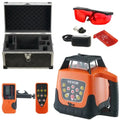 EU Ready Stock High Quality Red Laser Level 360 Rotary Self Leveling Measuring Automatic Rotating with Receiver Remote Control