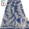 Wholesale French Bridal Sequins Lace Tulle Sequence Elegant Wedding African Luxury Fabric Beaded Embroidery Lace Fabric