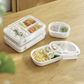 OWNSWING Divided Serving Tray with Lid Food Storage Container Clear Organizer Lunch Box Container for Kids