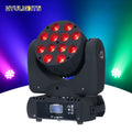 Hot Sales 12X12W 4In1 RGBE LED Moving Head Stage Lights 9/16 DMX Channels for DJ KTV Disco RGBW Emitting Color DMX512