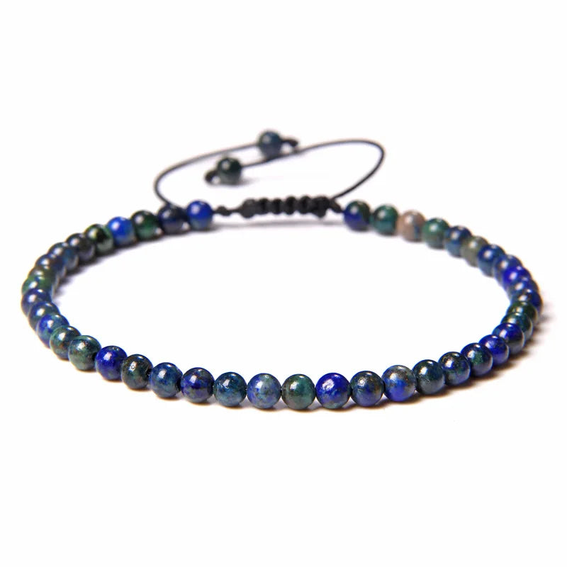 Wholesale Designer Slim Yoga Bracelet with 4mm Yellow Aventurine Amazonite Labradorite Lava Stone Beads for Gifts or Parties