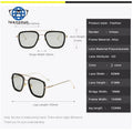 Teenyoun Classic Polarized Photochromic Sunglasses Iron Man Vintage Steampunk Male Chameleon Metal Sun Glasses Eyewear