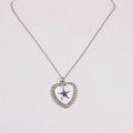 Wholesale Nfl Us Football Team Charms Rhinestone Love Heart Nfl Team Necklaces