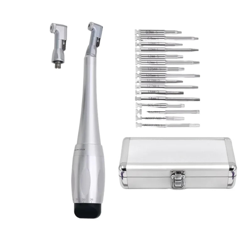 Dental Universal Implant Torque With 16pcs Drivers Wrench Dentistry Latch Head Handpiece 5 to 35 N.cm Dental Instrument