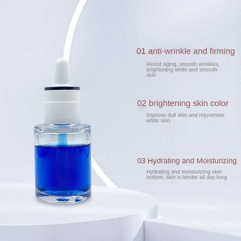 Hyaluronic Acid Blue Copper Peptide Serum Skin Care Stock Solution Ghk-cu Serum for Anti Wrinkle and Moisturizing Face Serum