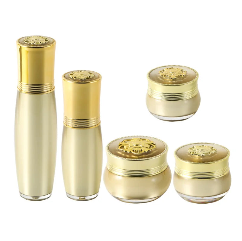 In Stock Skincare Packaging Set Jar Bottles Plastic for Lotion 30g 20ml 50ml Luxury Lotion Bottle With Pump