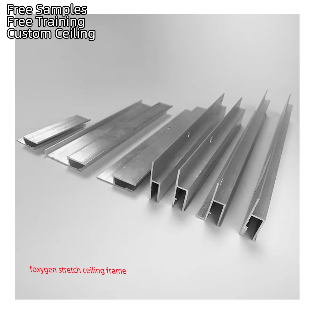 FOXYGEN Ceiling Tiles H Aluminum Stretch Ceiling Film Installation Frame Aluminum Profile for Stretch Ceiling Home Decoration