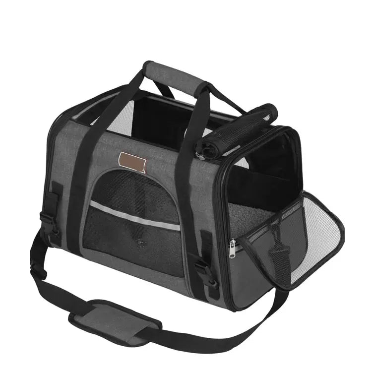 Custom Waterproof Foldable Portable comfort Cat Dog Bag Pet Carrier Travel Large Tote Shoulder Pet Carrier Bag