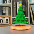 Indoor Mini Artificial Xmas Tree Tabletop RGB Magnetic Levitation Floating Christmas Tree Decoration for Bedroom Party Ambience