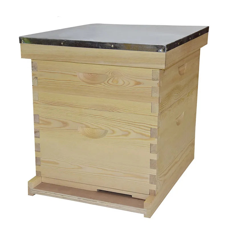 Wholesale Two Layers Langstroth Wooden  Beehive Other Animal Husbandry Equipment Bee Hive Beekeeping Equipment