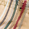 1Yard Floral Embroidered Lace Trim Fabric Ribbon Sewing Dress Costume DIY Craft Decor