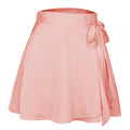 High-waisted Wholesale Solid Color Skirt Fashion One Piece Lace Skirt Chiffon Satin Wrap Shiny Short Skirt