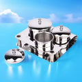 BIN Nail Art Cup Crystal Liquid Powder Cup with Lid Packing Container Stainless Steel Tank Cup