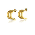 Jewelry Making Supplies Trendy Jewelry Trio Gold Hoop Earrings Stud Fashion Earring