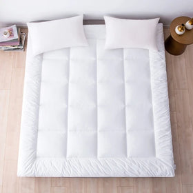 Wholesale Duck Feather Down Filling Pure Cotton Fabric Soft Luxury Mattress Topper